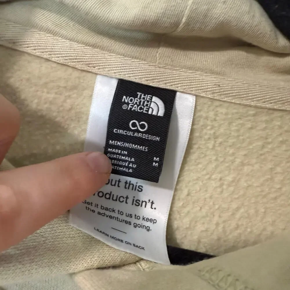 The North Face Men's Half Dome Hoodie‎ Sweatshirt Logo Tan Camo Medium Fleece